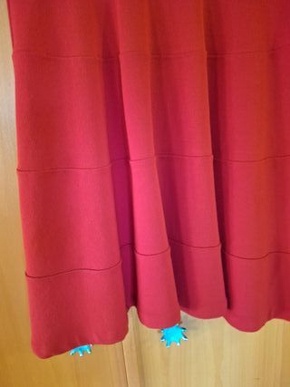 Vestido rojo Zara talla M. Solo octubre
