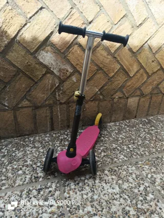 Monopatín 3 Ruedas Infantil Rosa