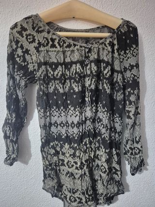 Camisa Gasa Mujer Manga Larga XL