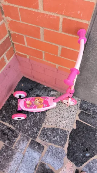 Patinete Patrulla Canina Rosa