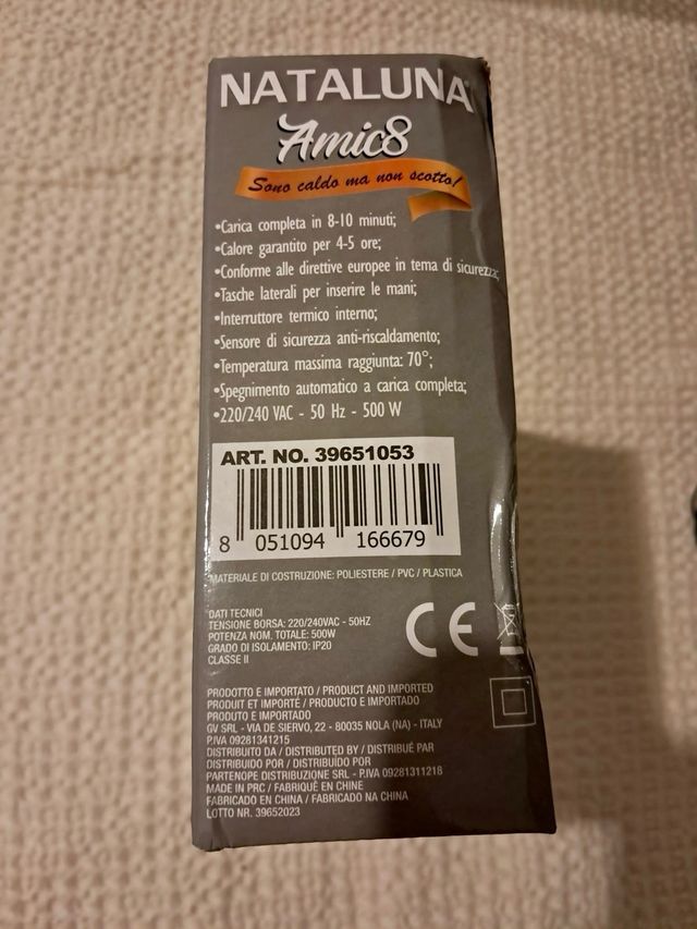 Bolsa de agua caliente eléctrica Nataluna Amic8 -