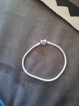 Pulsera Serpiente Corazón Oro y Plata,tamaño 21 cm