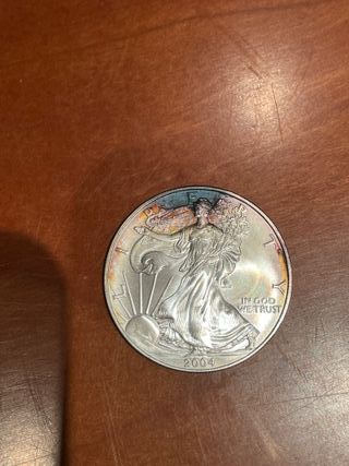 Moneda 1 oz plata American Silver Eagle 2004