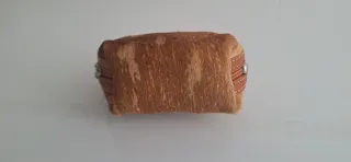 Monedero de piel con pelo
