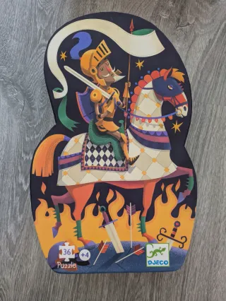 Puzzle Djeco Caballero y Caballo 36 piezas