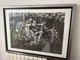 Grabado de Juan Barjola “Tauromaquia”