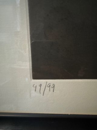 Grabado de Juan Barjola “Tauromaquia”