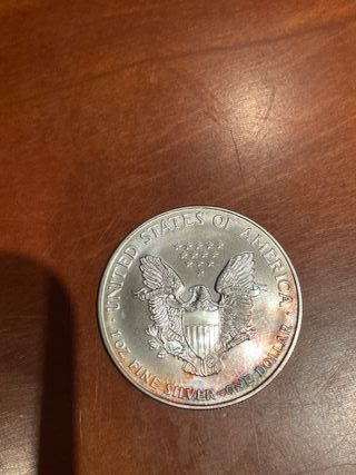 Moneda 1 oz plata American Silver Eagle 1999