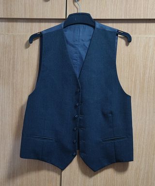 Chaleco de vestir gris Miguel Piqueras
