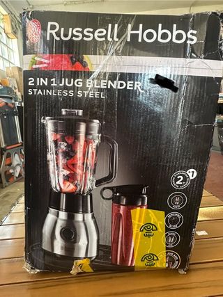 Russell Hobbs Licuadora 2 en 1 Acero Inox