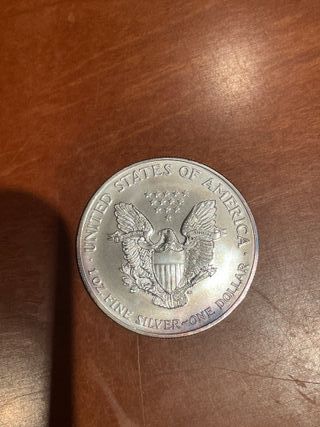 Moneda 1 oz plata American Silver Eagle 2002