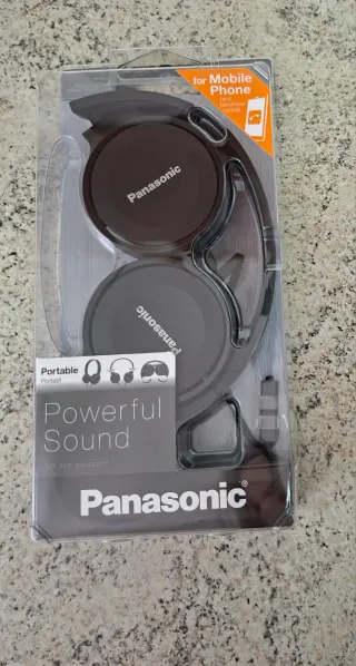 Cuffie Panasonic nere per Cellulare