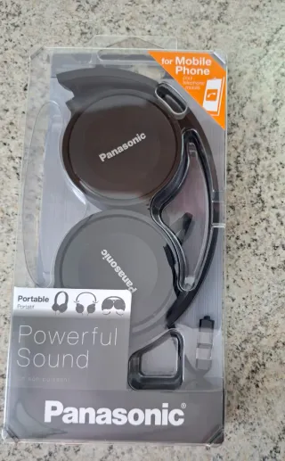 Cuffie Panasonic nere per Cellulare