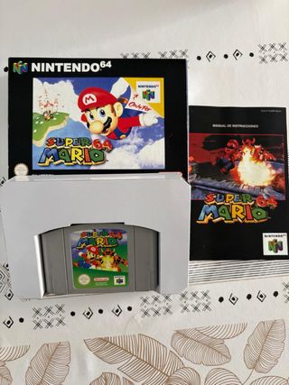 Confezione e manuale di Super Mario 64 Nintendo 64
