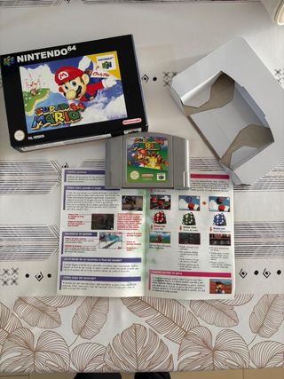 Confezione e manuale di Super Mario 64 Nintendo 64