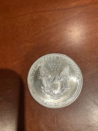 Moneda 1 oz plata American Silver Eagle 1998