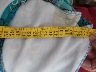 Traje Flamenca Talla 48 Morado y Turquesa