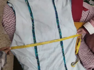 Traje Flamenca Talla 48 Morado y Turquesa