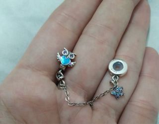 Cadena Seguridad Búho Corazón Estrella pulsera 