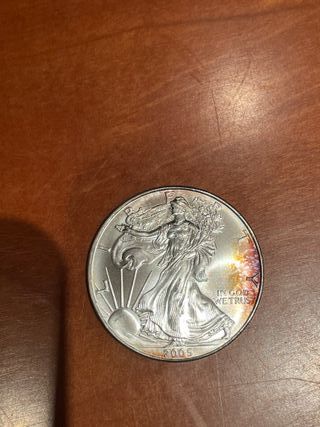 Moneda 1 oz plata American Silver Eagle 2005