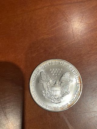 Moneda 1 oz plata American Silver Eagle 2005