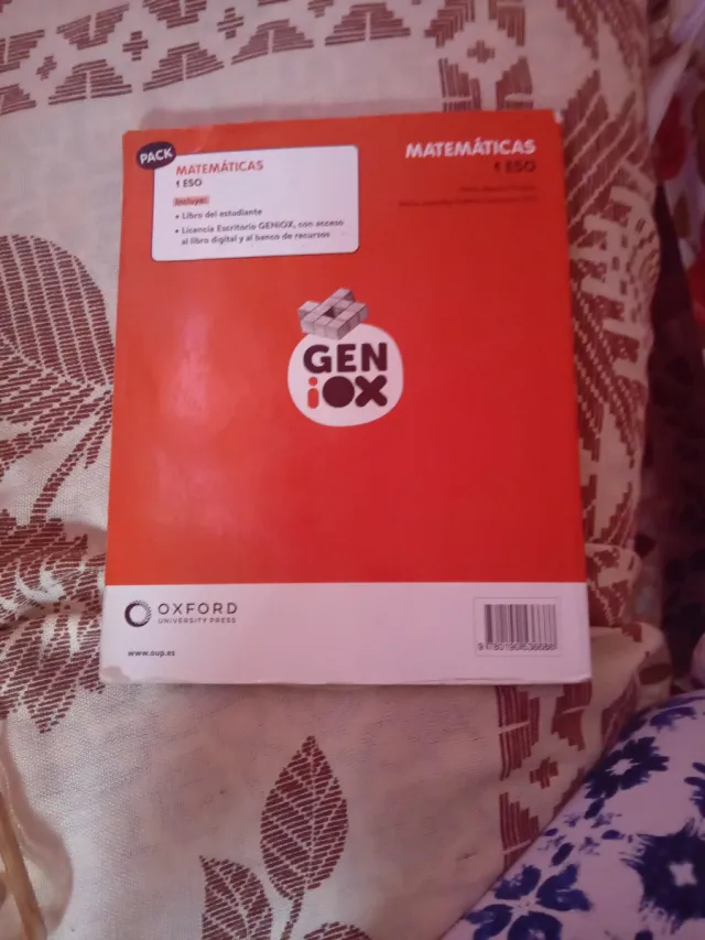 Libro Matemáticas Oxford 1 ESO