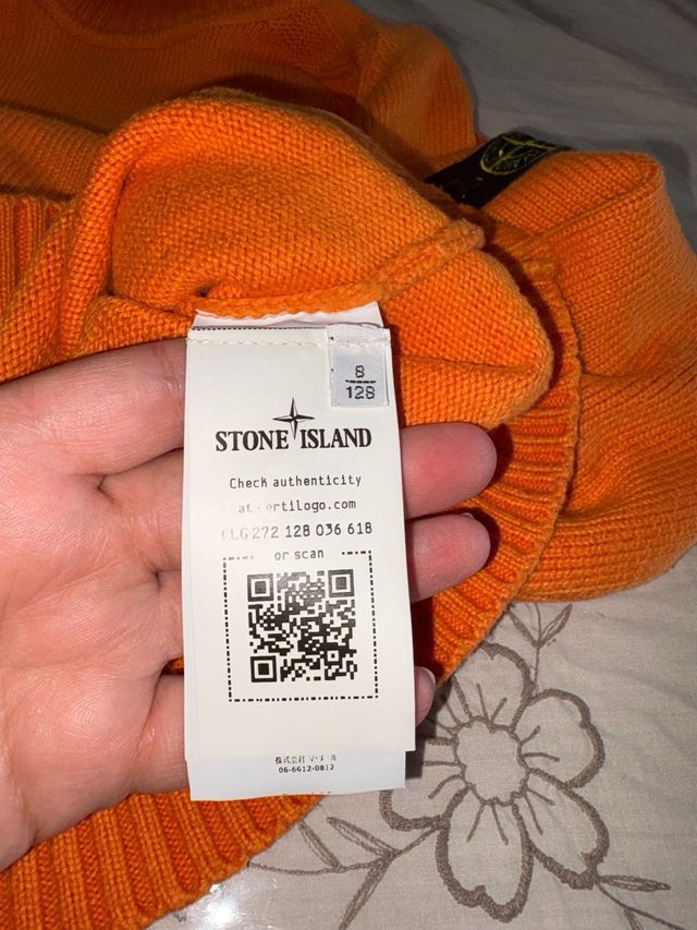 Maglione Stone Island Arancione Bambino