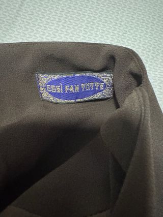 Vestido de fiesta marrón oscuro con brillos