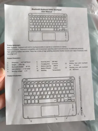 Funda iPad 10ª gen - Teclado y Ratón integrado.