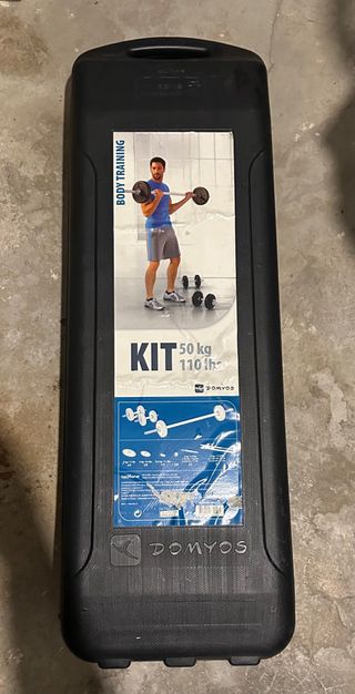 Maletín Pesas 50kg con Barras