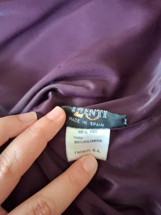Chaqueta torera vintage de piel Marithé + François