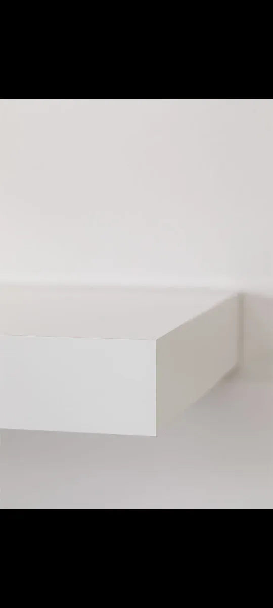 Mensola MDF Bianco 300x22,5x7cm