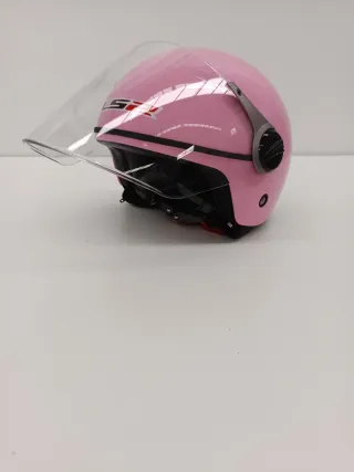 Casco Moto Rosa Talla S LS2