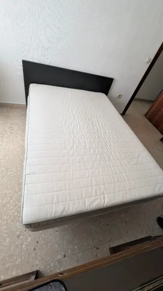 Somier + Colchón + Cabecero Negro