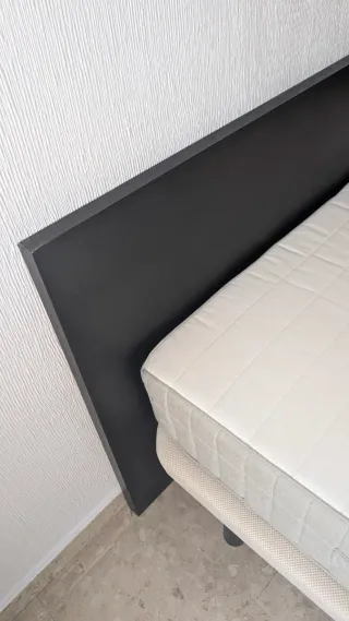 Somier + Colchón + Cabecero Negro