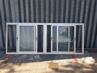 Dos Ventanas correderas aluminio 2 hojas