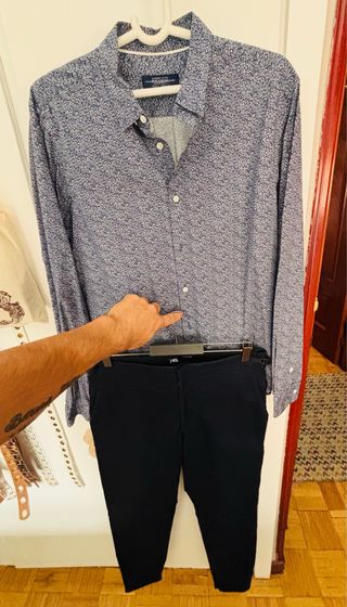Conjunto Camisa Pull&Bear y pantalón Zara Talla L