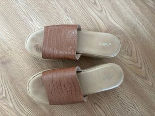 Sandalias Plataforma Verano Marrón