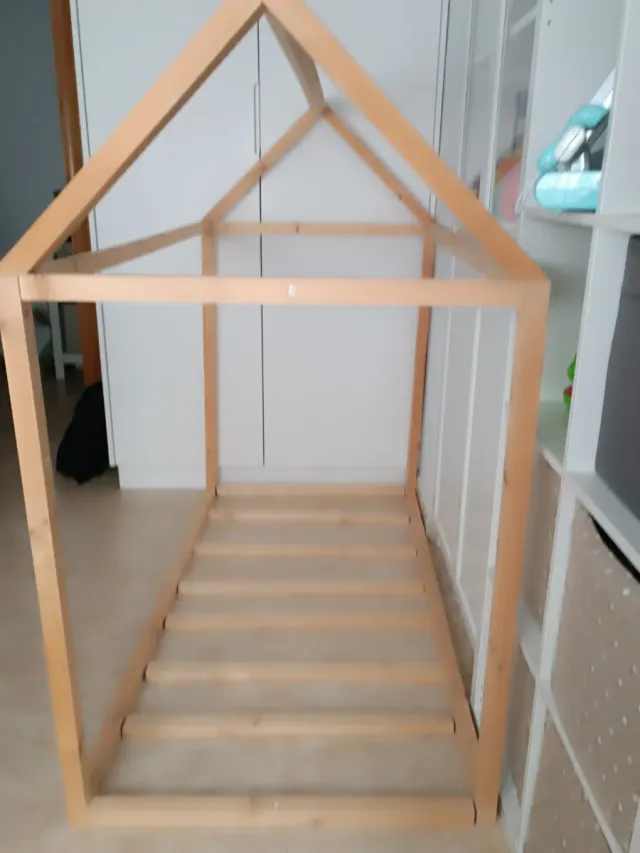 Cama Montessori Madera Natural 