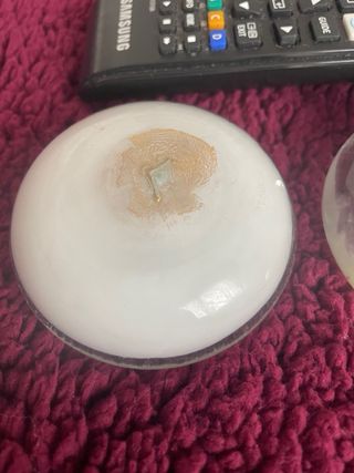 3 Sassi Murano Cristallo Bianco e Oro