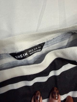 Camiseta Shein Rayas Marinero Talla M 