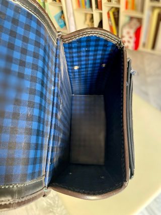 Mochila japonesa Randoseru azul oscuro