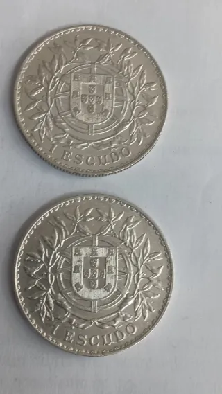 2 Moedas Prata 835 Escudo 1915 e 1916