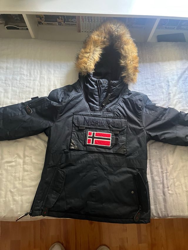 Abrigo Geographical Norway Azul Talla 14 años
