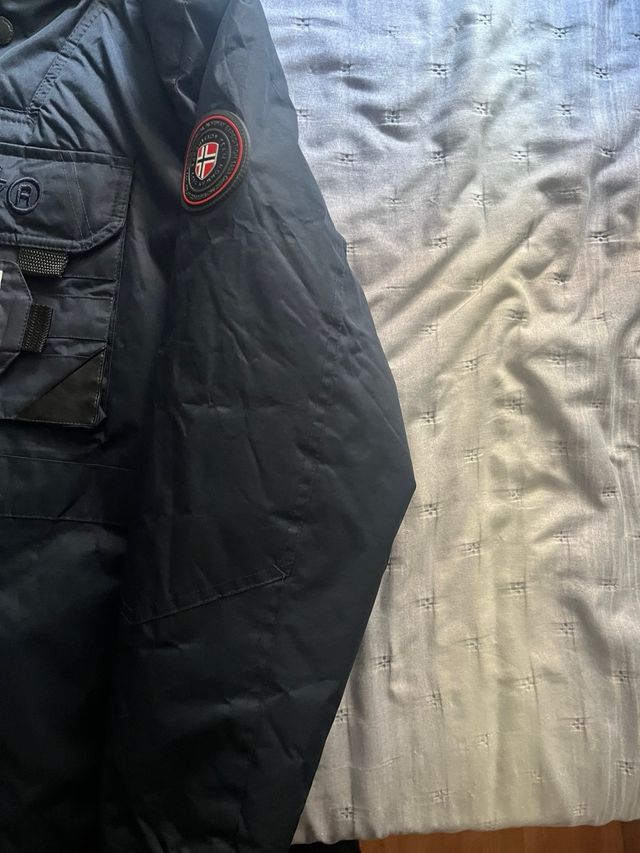 Abrigo Geographical Norway Azul Talla 14 años