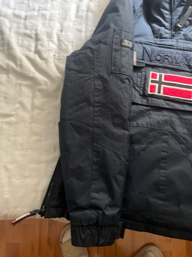 Abrigo Geographical Norway Azul Talla 14 años