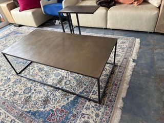 Mesa de centro metal y madera