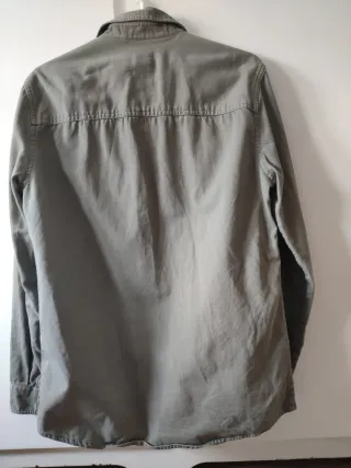 Camisa Zara Verde Hombre