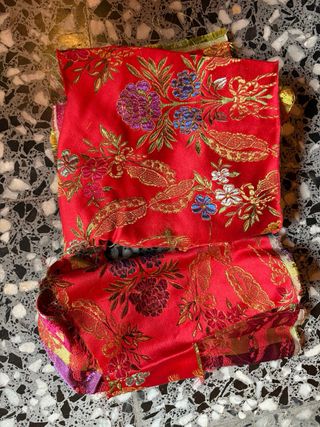 Traje de Fallera Niña Rojo y Dorado