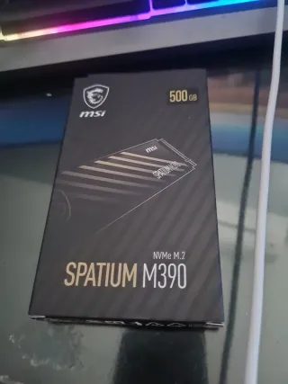 Disco SSD MSI SPATIUM M390 NVMe M.2 500GB